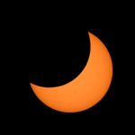 뉴질랜드 크라이스트처치에서 부분 일식