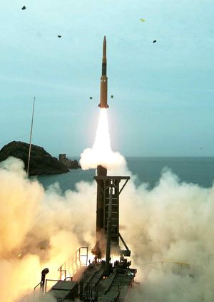 L-SAM의 미사일 요격 시험