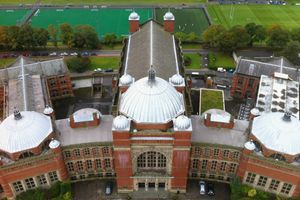 시계탑에서 바라본 운동장