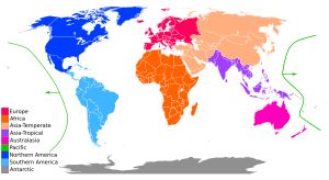 식물 분포 기록을 위한 세계 지리 체계(WGSRPD)에 따른 식물 지리학적 구분