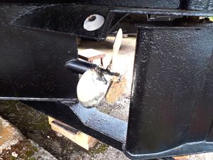 청동 프로펠러 및 캐비테이션 방지판 및 실링 러더(강바지선에 장착)