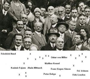 1928년 뮌헨 분젠 회의에 참석한 프리츠 런던