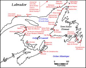 16세기와 17세기 바스크인 정착지와 유적