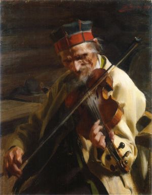 안데르스 쏜(Anders Zorn)이 1904년에 그린 바이올린 연주자 힌스 안데르스 에르손(Hins Anders Ersson)
