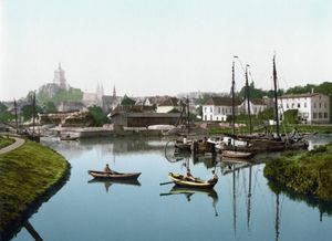 약 1895년 클레베 시와 항구