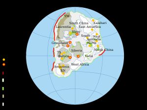 약 16억 년 전의 초대륙 콜롬비아