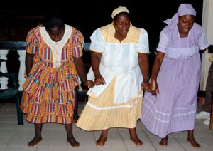 벨리즈 당그리가의 전통 가리푸나 무용수들