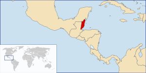 중앙아메리카의 벨리즈 위치