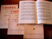 쇼팽 작곡의 피아노 악보