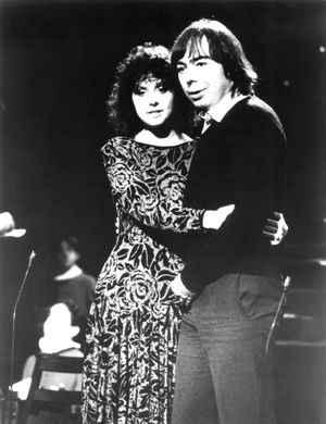 브라이트만과 당시 남편 앤드루 로이드 웨버 (1985년)