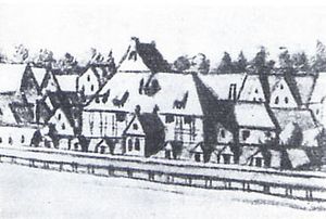 1726년 당시 헨델이 음악가로 활동했던 함부르크 괴제마르크트 오페라하우스(Oper am Gänsemarkt)