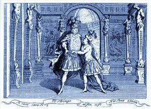 『아드메토』에 출연하는 시에나 출신의 유명한 카스트라토 세네시노와 보르도니 (1727년)