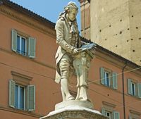 볼로냐 갈바니 광장의 루이지 갈바니 기념비