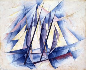  찰스 드뮤스(Charles Demuth)의 두 가지 동작으로 항해하기(Sail: In Two Movements), 1919