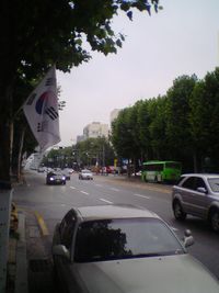 태극기를 게양한 제헌절 거리 모습