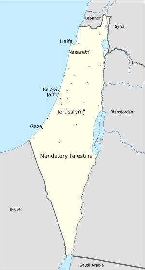 1946년 위임통치 팔레스타인.