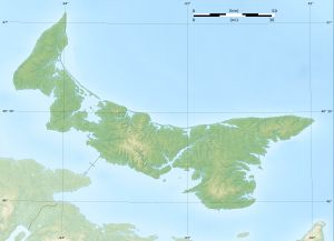 프린스에드워드아일랜드 지형도