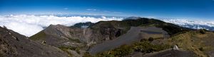 이라수 화산의 파노라마 뷰