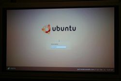 PS3 우분투 6.10 부팅 화면