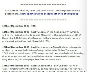 2008년 블로그의 짧은 글 게시물