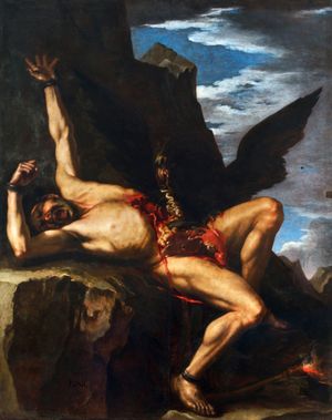 살바토르 로사(Salvator Rosa)의 그림 프로메테우스의 고문 (1646-1648)