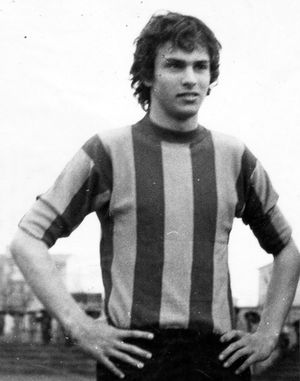 1970년대 초 크레모네세에서 활동하던 신인 시절 카브리니