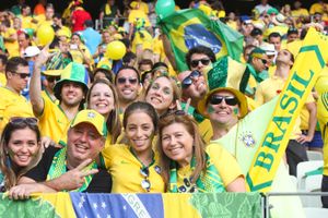 FIFA 월드컵 중 브라질 사람들 그룹.