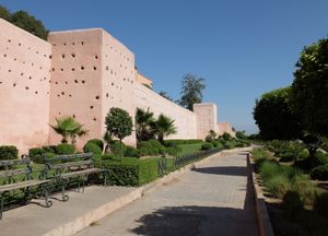 마라케시 메디나의 성벽