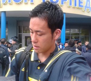 VVV-벤로 시절 팬들과 함께한 요시다의 모습