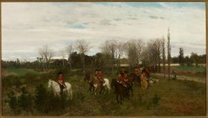 막시밀리안 게름스키, 사냥 파티, 1871년, 폴란드 19세기 사실주의.