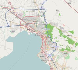 테살로니키와 그 주변 지역의 도로 지도(OpenStreetMap)