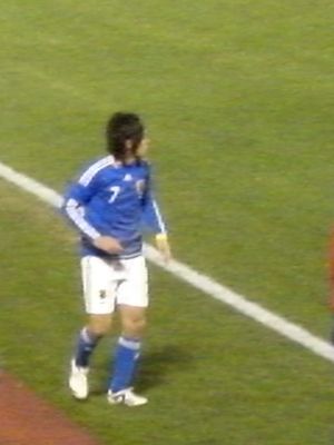 2008년 일본 국가대표팀에서 활동하는 엔도 야스히토