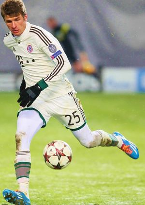 2013년 바이에른 소속으로 뛰는 뮐러