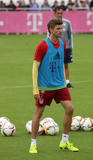 2015년 훈련 중인 뮐러