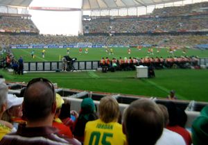 브라질과 포르투갈 간 경기의 한 장면