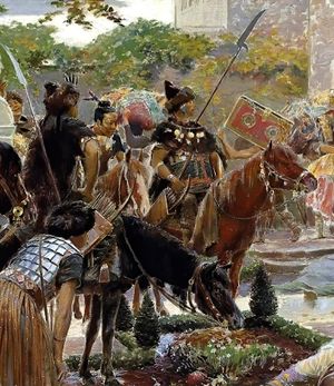 조르주 로슈그로스(Georges Rochegrosse)의 훈족(세부)