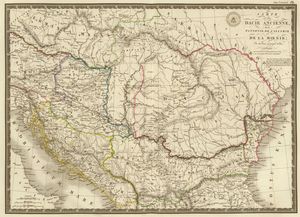 브뤼 아드리앵 위베르(1826)가 그린 다키아 지도