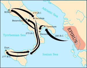 피로스 전쟁의 주요 장소