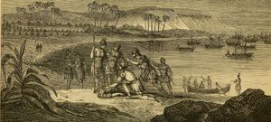 폼페이우스 마그누스의 죽음; 18세기 판화