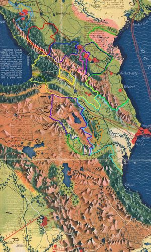 캅카스 식물 분포도, 1940년