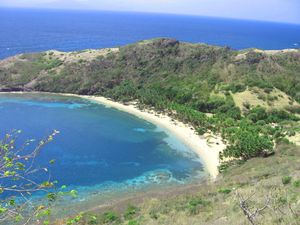 섬의 여러 해변 중 하나인 퐁피에르 해변