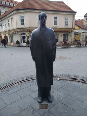 메샤 셀리모비치(Meša Selimović) 동상