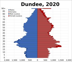 2020년 던디 인구 피라미드