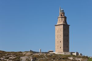 스페인의 로마 시대 등대인 헤르쿨레스의 탑