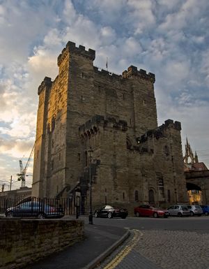 도시에서 가장 오래된 구조물 중 하나인 뉴캐슬 성의 모습