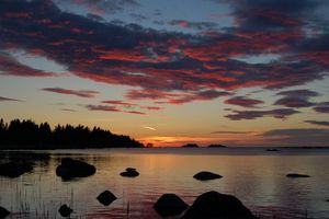 2006년 6월 핀란드 보트니아만 전경