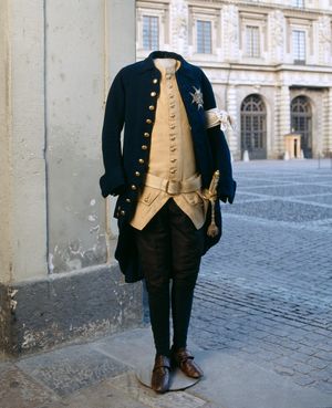 1772년 8월 19일 쿠데타 당시 구스타프 3세가 착용했던 군복, 리브루스트캄마렌