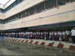 독립기념일 기념행사 (바라나가르(Baranagar)의 학교)