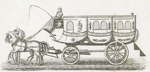 1828년 파리의 버스