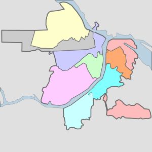 니즈니노브고로드의 행정 구역